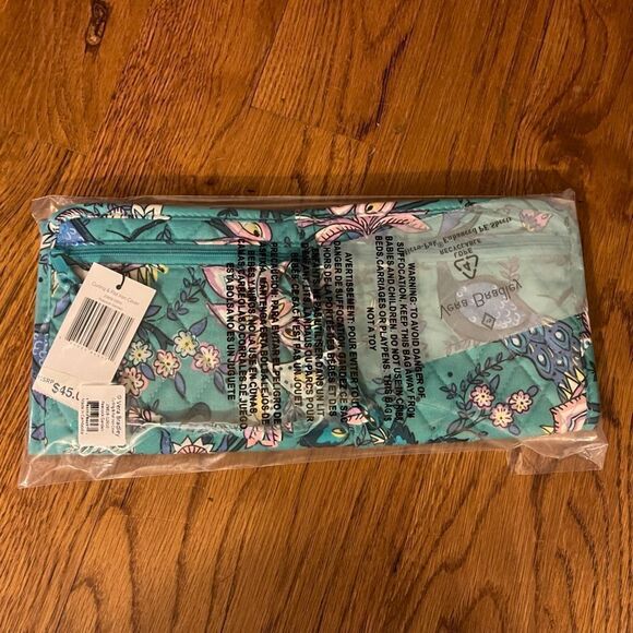 Vera Bradley Factory Style Curling and Flat Iron Cover Peacock Garden NWT - Picture 3 of 4